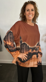 Blouse Bella Roest Bruin