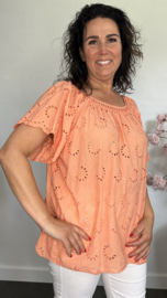 Broderie blouse Olivia Koraal