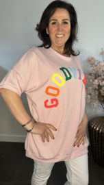 Sweatshirts Good vibes Roze