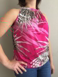 Halter top palm fuchsia