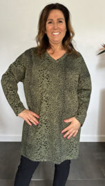 Tuniek cheeta met v-hals army