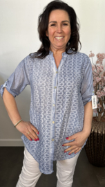 Blouse Naomi Jeansblauw
