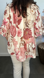 Blouse Fleur gebloemd Fuchsia