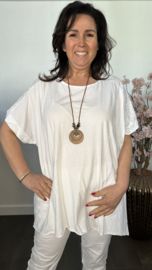 Shirt Jessica met ketting Wit