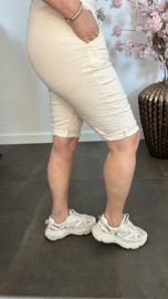 Korte joggjeans Zand