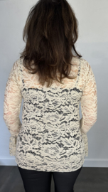 Kanten top Jill zand SALE