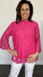 Kanten top Lexy fuchsia