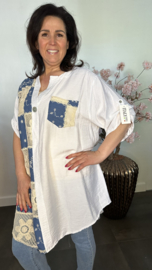 Blouse/ jurk Nicole jeans mesh bloem