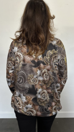 Soft top Gold paisley bruin/taupe