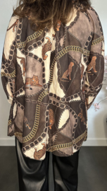 Blouse Panters en Chains Choco