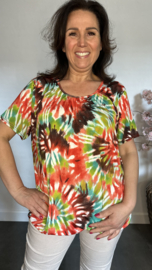Ballon shirt met elastiek Cascade