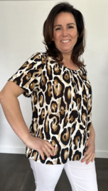 Ballon shirt met elastiek new panter (+size)