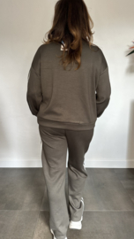 Comfy pak met dubbele bies army