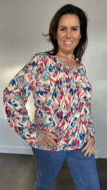 Ballon shirt met elastiek selma