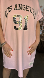 Sweaterdress Los Angeles Roze