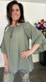 Blouse Veronica UNI +SIZE army