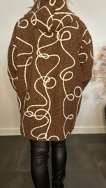 Vest Bodhi met capuchon Bruin