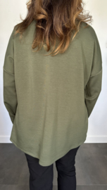 Sweater glitter j'adore army