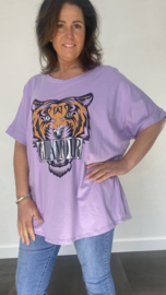 Oversized t-shirt Glamour lila