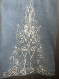 Capri stretch Jeans met glitter