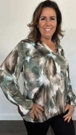 Soft top Gold marble groen/taupe