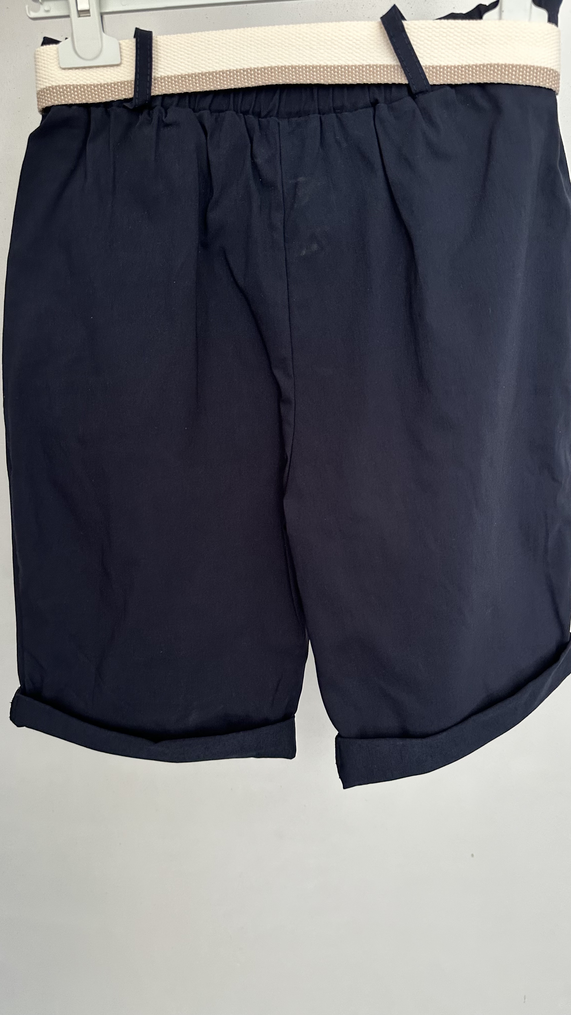 Bermuda stretch broek marine