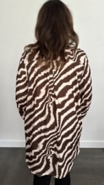 Tuniek zebra soft +SIZE bruin