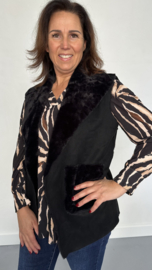 Bodywarmer lammy zwart