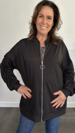 Vest met rits TRAVEL +SIZE zwart