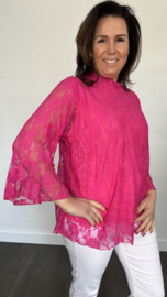 Kanten top Lexy fuchsia