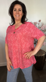 Blouse Silvi flowers Fuchsia