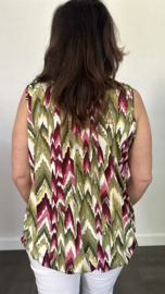 Ballon top new zig zag groen