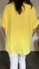 Shirt Kiki met knopen Geel