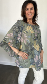 Blouse Veronica +SIZE army