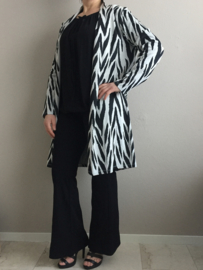 Vest zebra zwart/wit