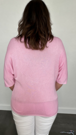 Fijn gebreide trui Viki roze