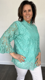 Kanten top Lexy mint