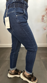 G-Smack High waist /MOM fit jeans met gesmokte tailleband