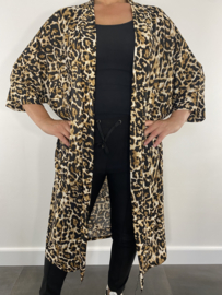 Lang vest dark panter bruin