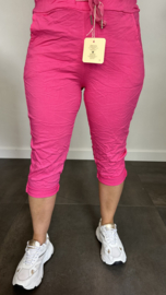 Comfy Capri joggjeans fuchsia +SIZE