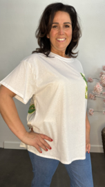 Shirt met borstzak Panter palm