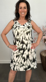 Jurkje met V-hals Wild flames army