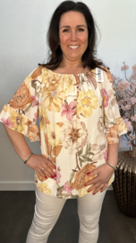 Blouse Fleur gebloemd Geel