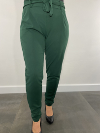 Broek met strik groen