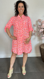 Jurk/ blouse Panter neon