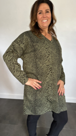Tuniek cheeta met v-hals army