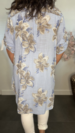 Blouse/ jurk Lolo IJsblauw