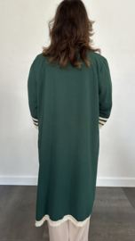 Kaftan vest crèpe donker groen