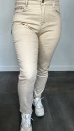 B.S. stretch broek zand