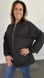 Vest met rits TRAVEL +SIZE zwart